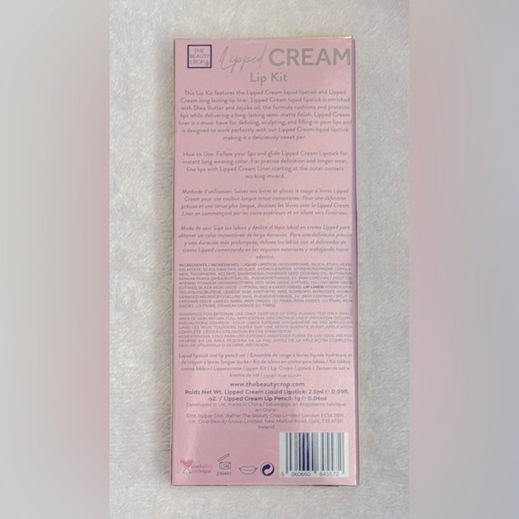 THE BEAUTY CROP LIPPED CREAM LIP KIT 2.5ml/1g  BRAND NEW/SEALED - Picture 6 of 6